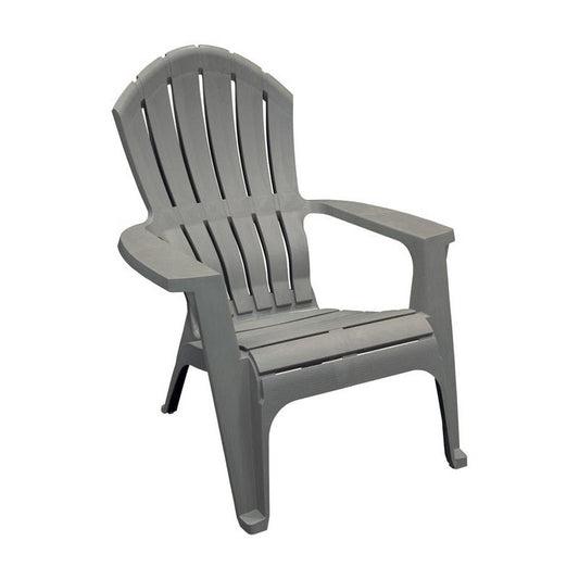 Adams RealComfort Deluxe Gray Polypropylene Frame Adirondack Chair