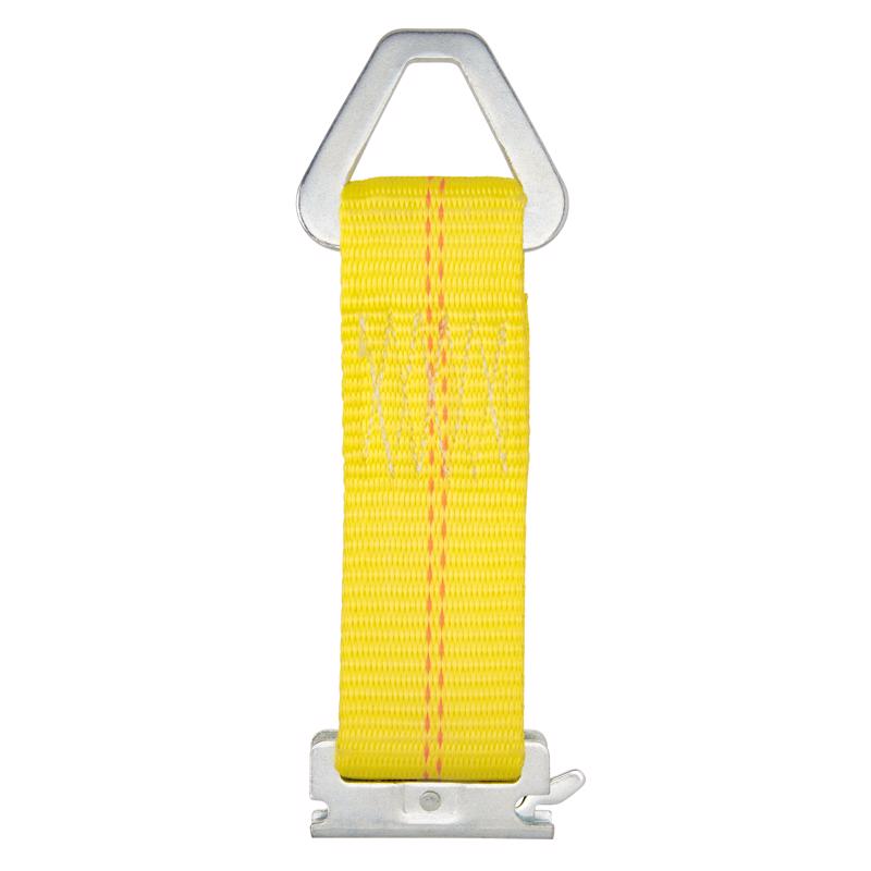 Keeper 2 in. W X 7 in. L Yellow E-Track Tie-Off 2000 lb 1 pk