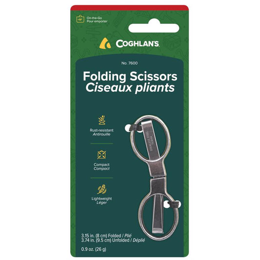 Coghlan's Silver Folding Scissors 5-3/16 in. H X 2-7/16 in. W X 0.375 in. L 1 pk