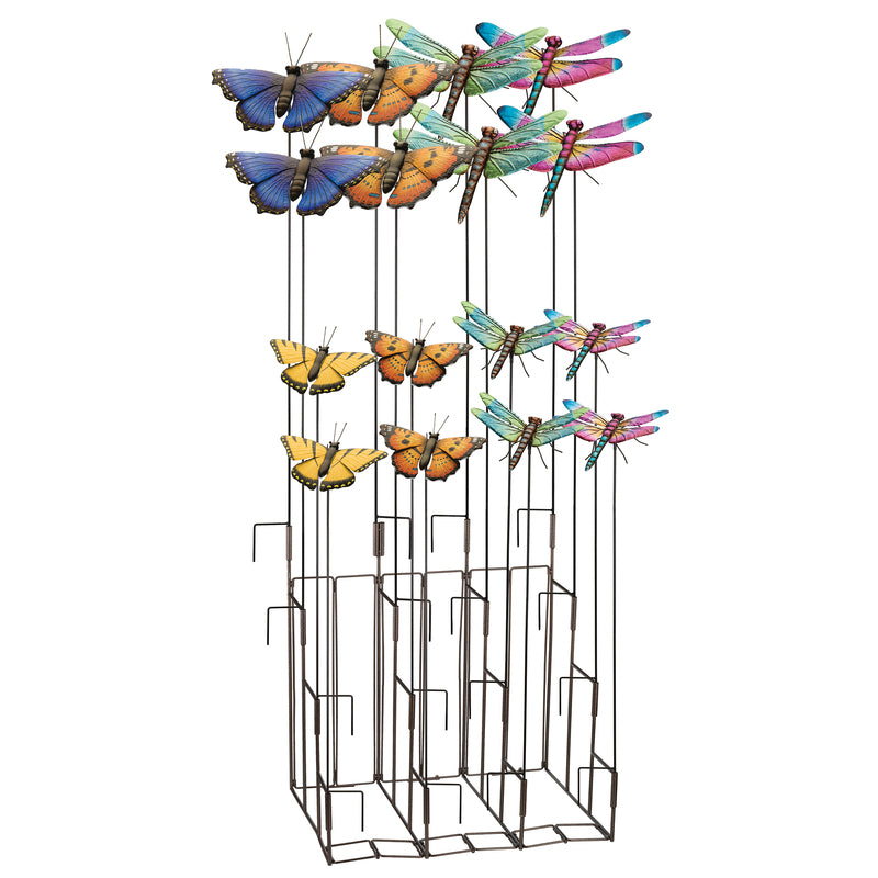 Regal Art & Gift Assorted Metal 36.5 in. H X 9.5 in. L X 4.24 in. W Butterfly/Dragonfly Outdoor Gard