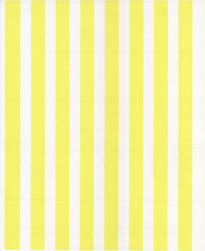 Laser Printer Adhesive Backed Yellow Bin Tag Labels - Sheet 40 each