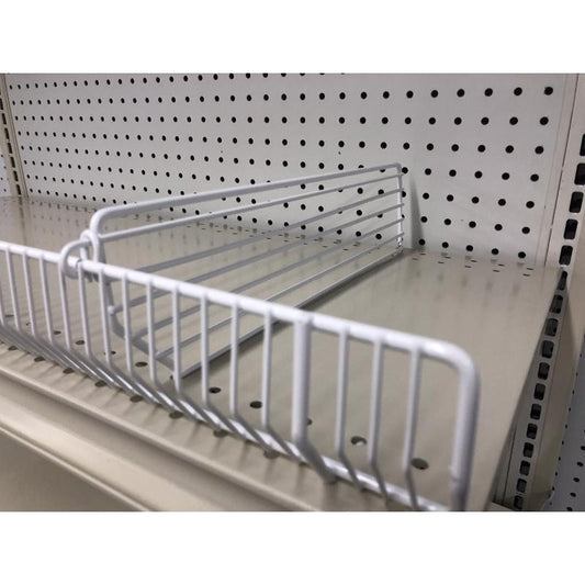 White Steel Shelf Divider 3 in. H X 22 in. L 20 pk