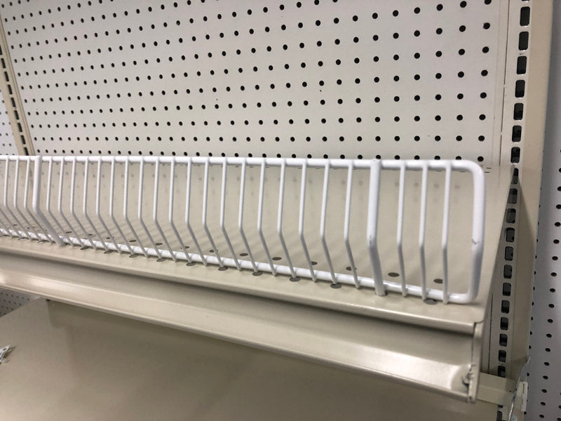 White Steel Wire Front 3 in. H X 48 in. W 20 pk