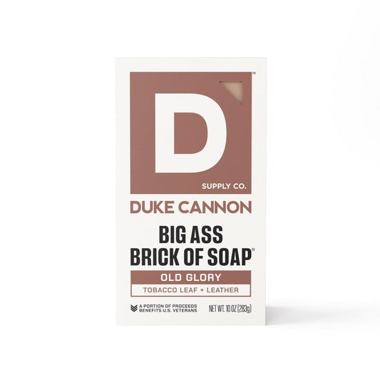 Duke Cannon Old Glory Tobacco Leaf + Leather Scent Bar Soap 10 oz 1 pk