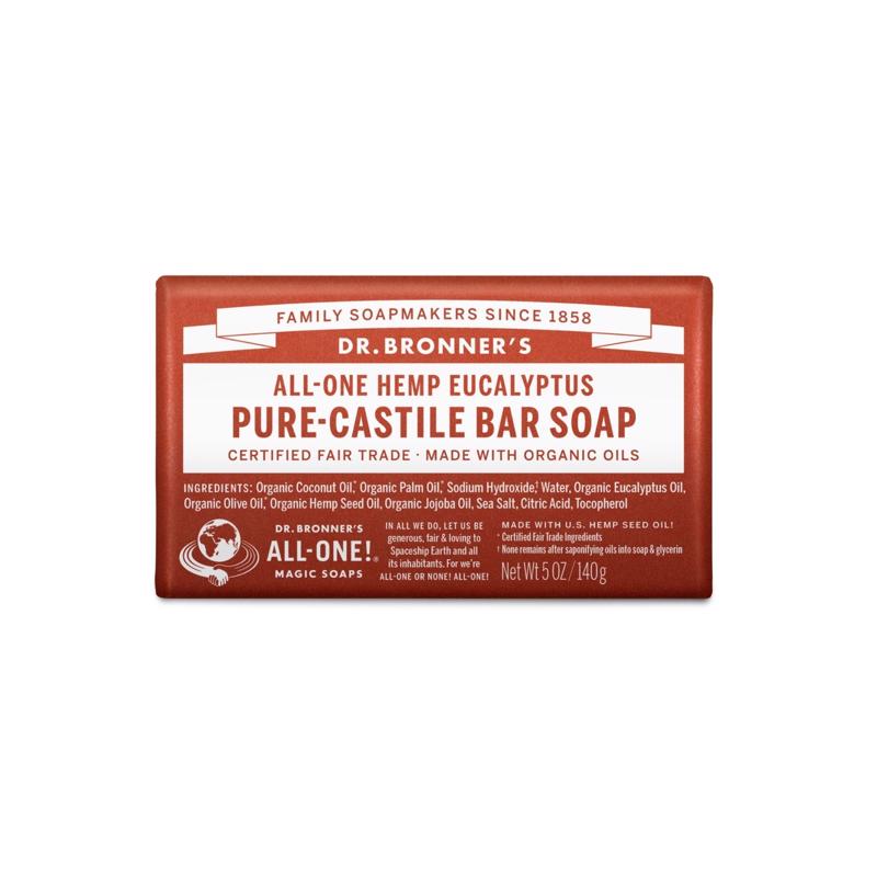 Dr. Bronner's Organic Eucalyptus Scent Pure-Castile Bar Soap 5 oz