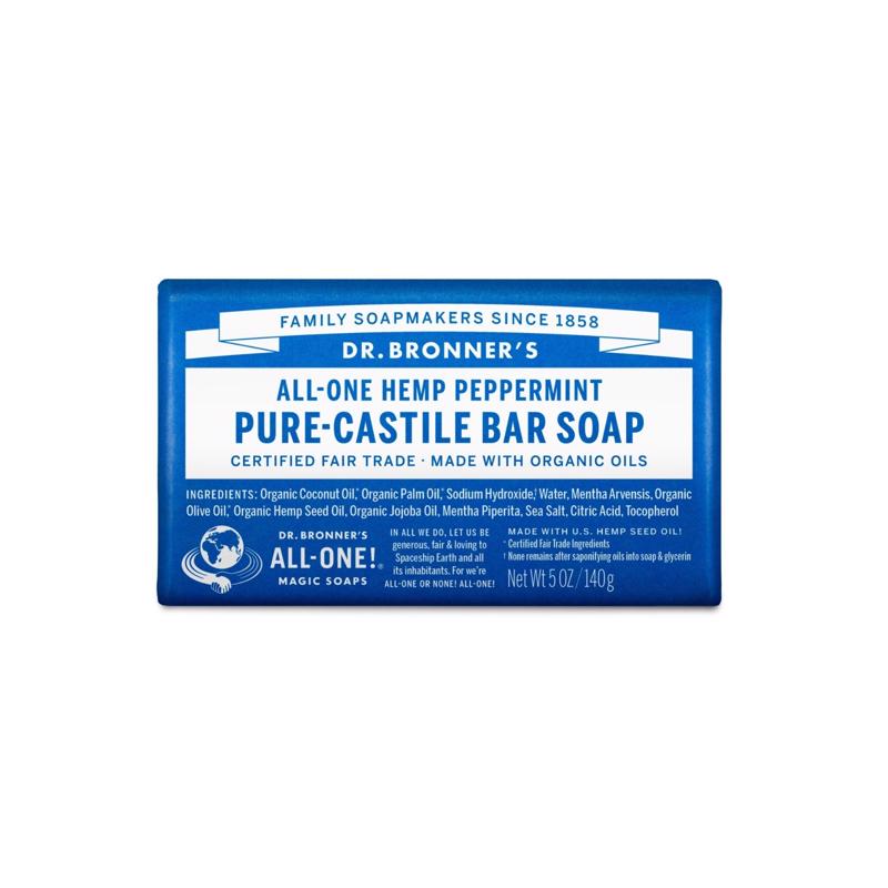 Dr. Bronner's Organic Peppermint Scent Pure-Castile Bar Soap 5 oz