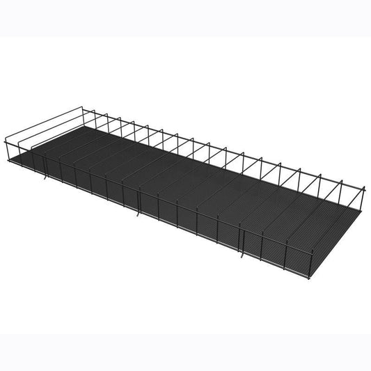 3.7 in. H X 48 in. W X 16 in. D Black Metal Spray Paint Display