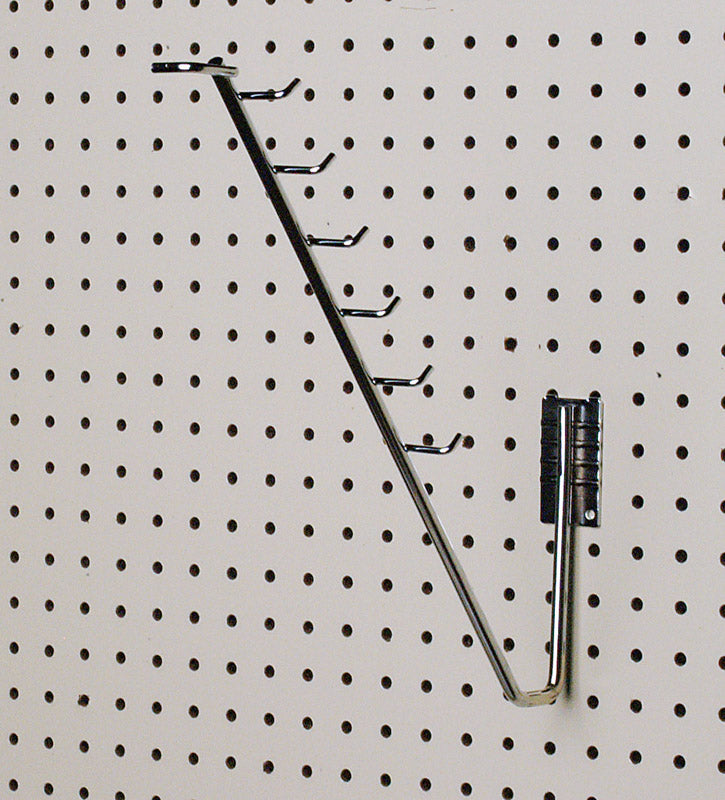 15-1/4 in. Silver Metal Spade Hoe Hook Peg Hook 5 pk