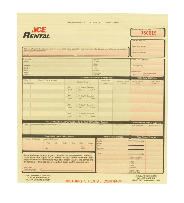 Form 8-1/2 in. W X 9-5/8 in. H
