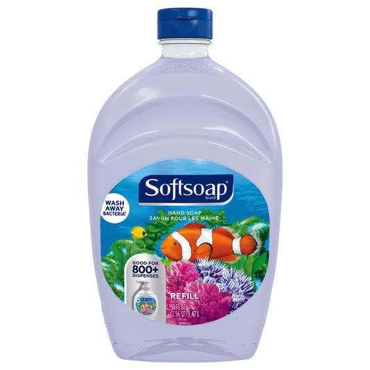 Softsoap Aquarium Fresh Scent Antibacterial Liquid Hand Soap Refill 50 oz
