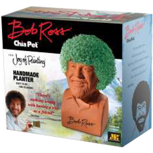 Chia Pet Bob Ross Decorative Planter Clay 1 pk