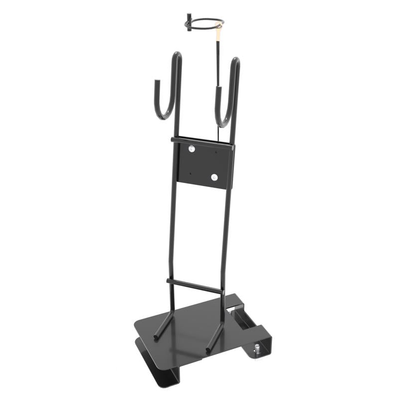 6 in. H X 4 in. W X 14.64 in. D Black Metal Grinder Tool Holder w/ tether Display