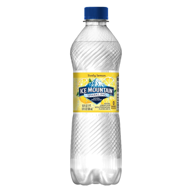 Nestle Waters Ice Mountain Lemon Sparkling Spring Water 16.9 oz 1 pk