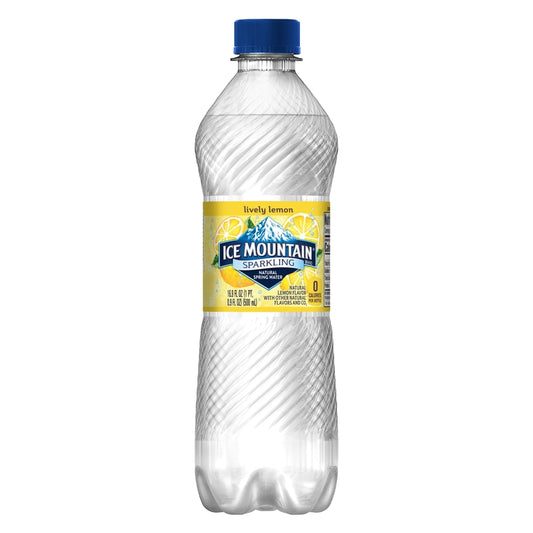 Nestle Waters Ice Mountain Lemon Sparkling Spring Water 16.9 oz 1 pk