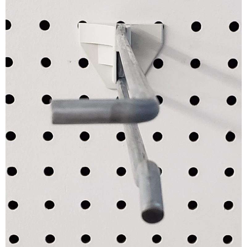 12 in. 250 Silver Metal Peg Board Hooks Peg Hook 50 pk