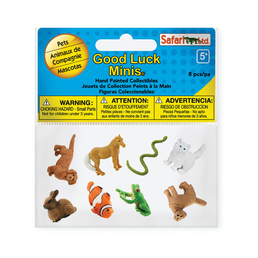 Safari Ltd. Good Luck Minis Pets Fun Pack Toy 8 pc