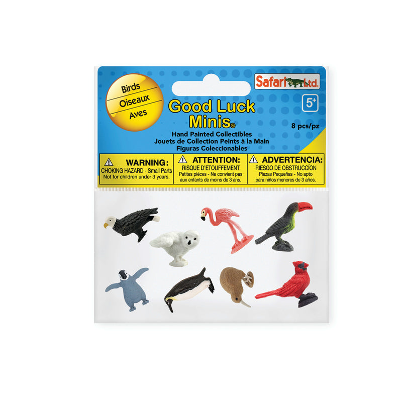 Safari Ltd. Good Luck Minis Birds Fun Pack Toy 8 pc