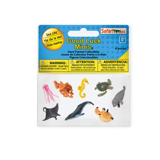 Safari Ltd. Good Luck Minis Sea Life Fun Toys 8 pc