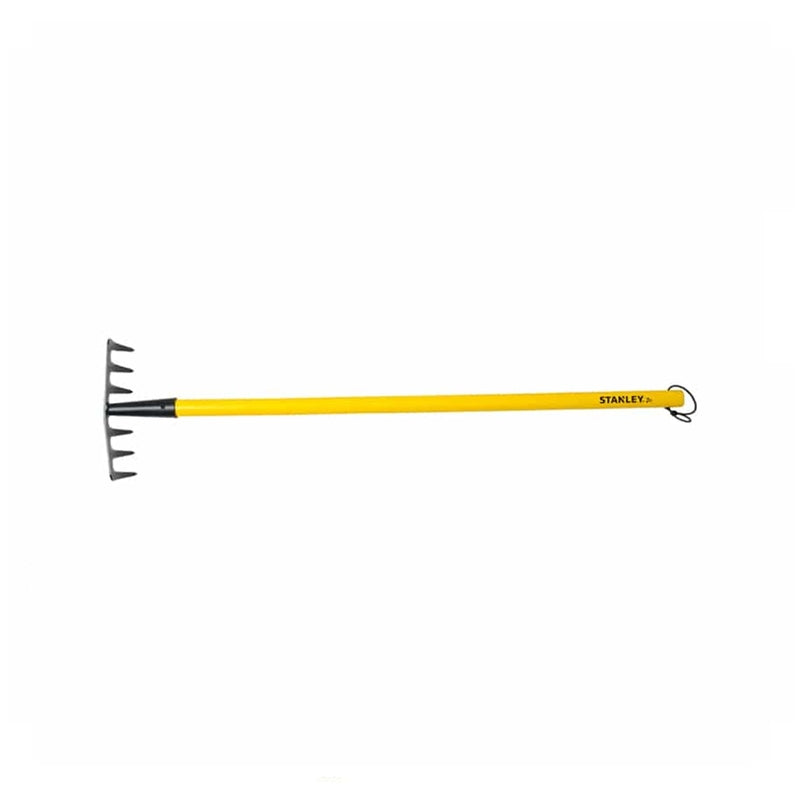 STANLEY Jr. Straight Rake Yellow/Black 1 pc
