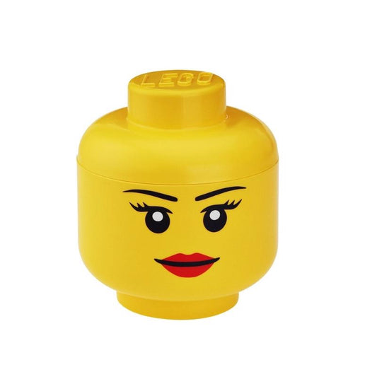 LEGO Girl Storage Head Yellow 2 pc