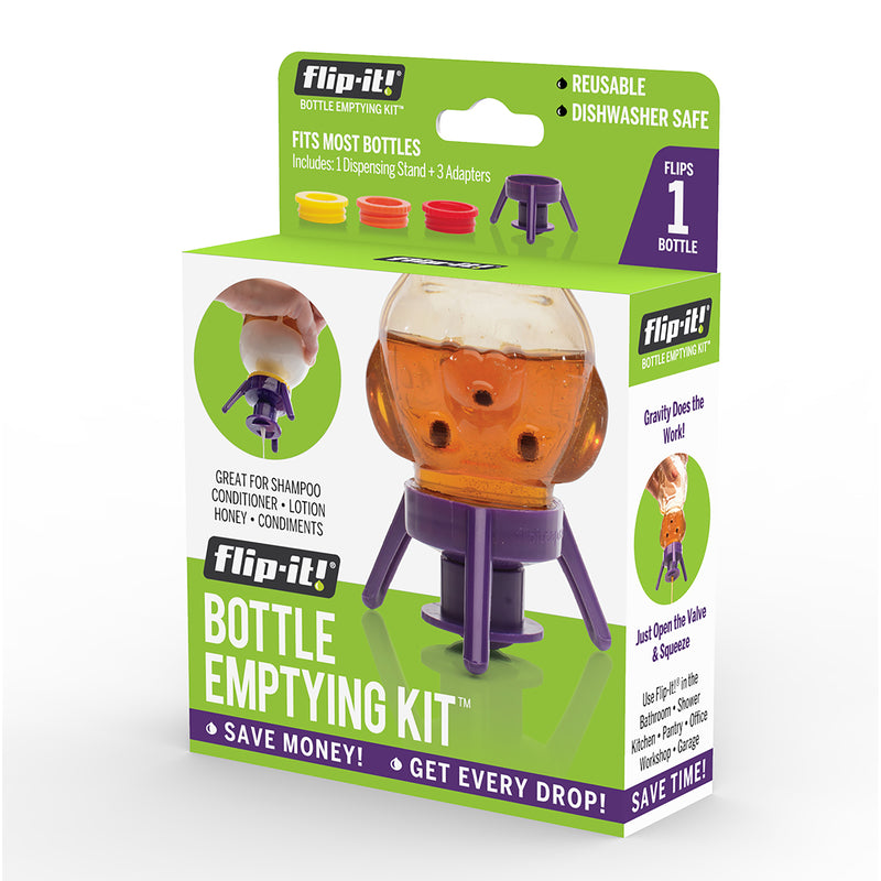 Flip-it! Purple Polypropylene Bottle Emptying Kit