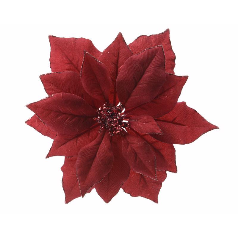 Decoris Red Poinsettia 2.76 in.
