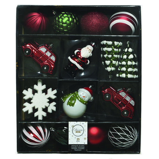 Decoris Assorted Shatterproof Ornament 8 in.