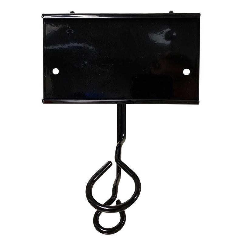 9 in. H X 5 in. W X 7 in. D Black Metal Wire Hook Pegboard Display