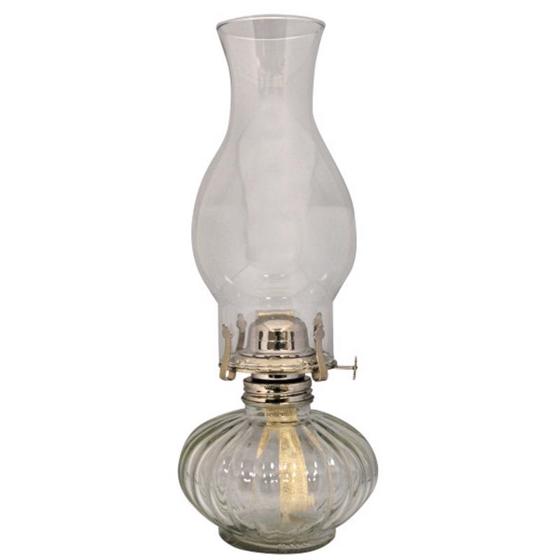 Lamplight Farms Clear Glass 13.81 in. Ellipse Oil Lamp 1 pc