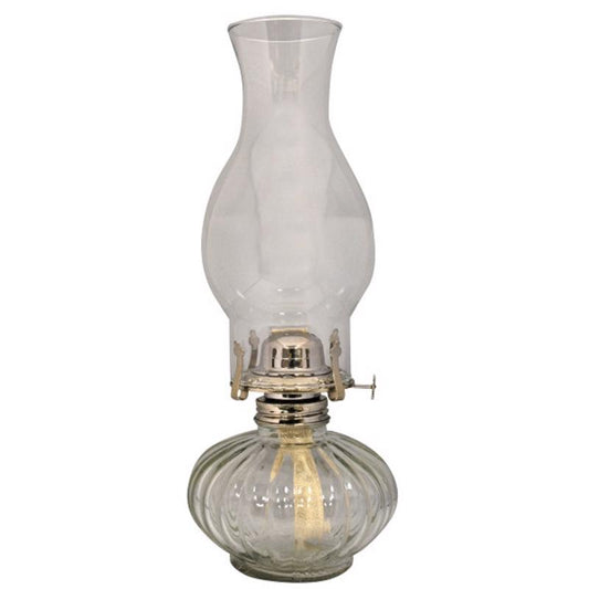 Lamplight Farms Clear Glass 13.81 in. Ellipse Oil Lamp 1 pc