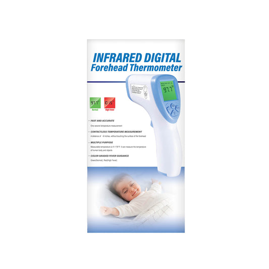 GB White No Contact Infrared Digital Forehead Thermometer 1 pk