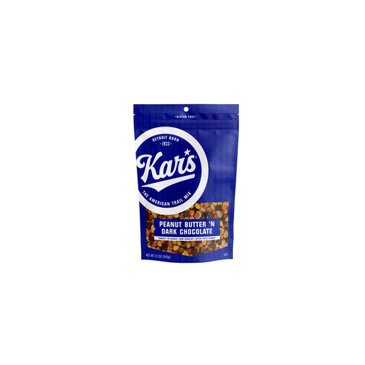 Kar's Peanut Butter 'N Dark Chocolate Trail Mix 12 oz Bagged