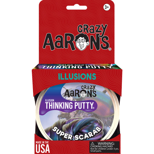 Crazy Aaron's Illusion Thinking Putty Super Scarab Putty Multicolored