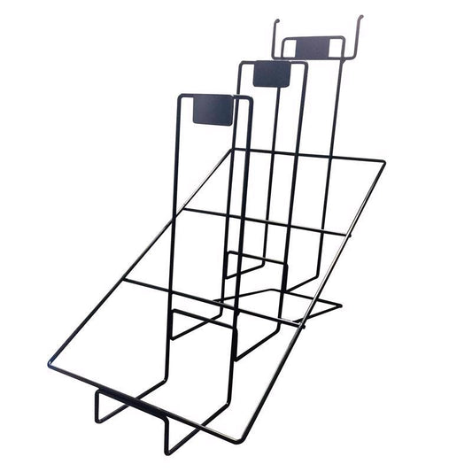 19 in. H X 10 in. W X 16 in. D Black Metal Packaged Sandpaper Pegboard Display