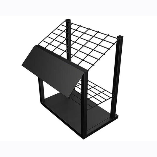 23 in. H X 19  W X 12  L Powder Coated Black Level Rack