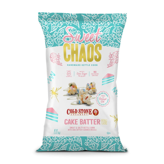 Sweet Chaos Cold Stone Cake Batter Popcorn 5 oz Bagged