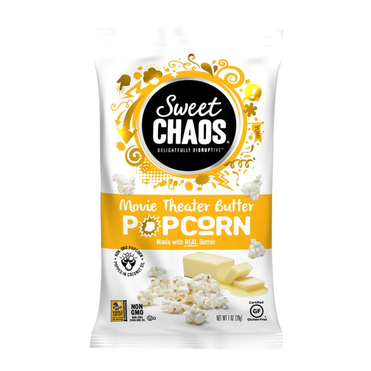 Sweet Chaos Movie Theater Butter Popcorn 1 oz Bagged