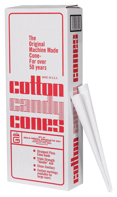 Gold Medal  12 in. H Paper  Cotton Candy Cone Holders  1000 pk