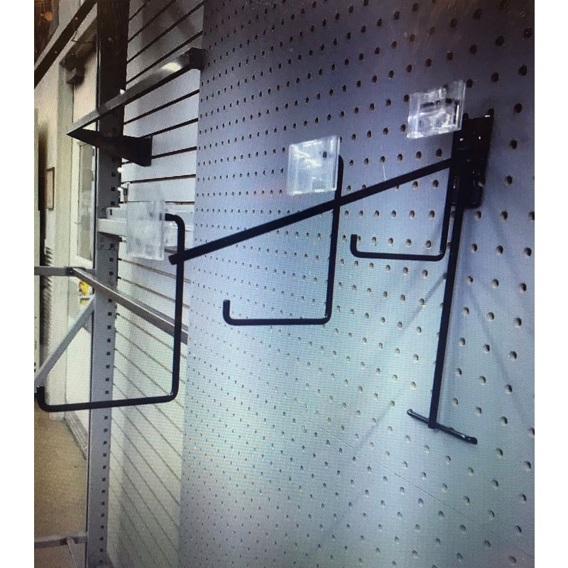 Black Metal Waterfall Peg Hook 2 pk