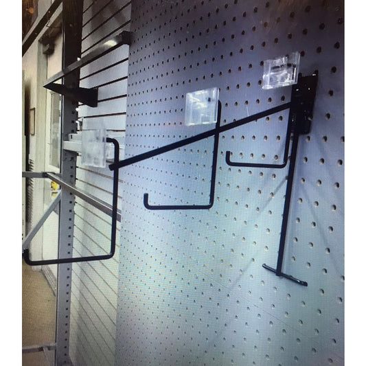 Black Metal Waterfall Peg Hook 2 pk