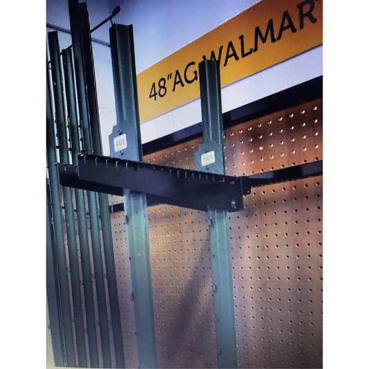 Black Metal Fence Post Holder Rack