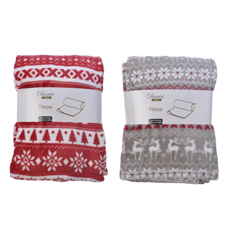 Decoris Assorted Blanket 1 pk