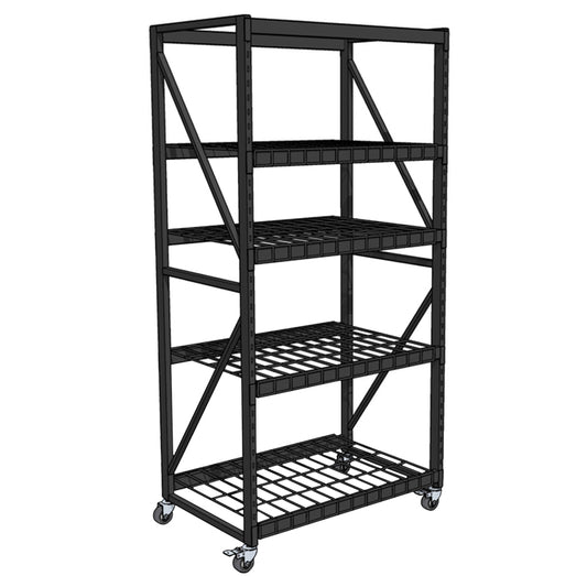 42 in. H X 27  W Black Rack