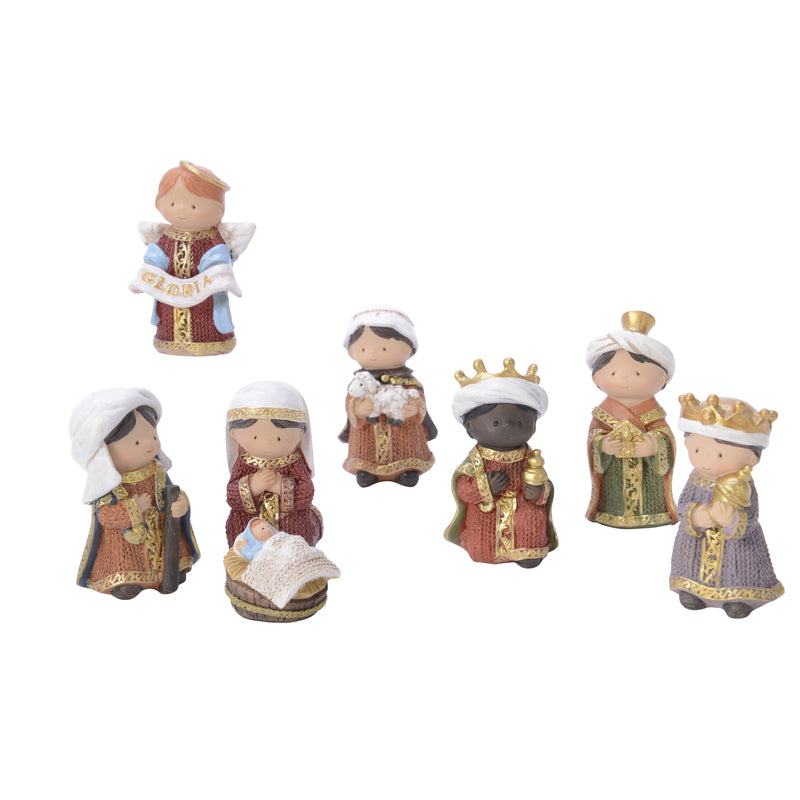 Decoris Multicolored Child Nativity Figurine 3.15 in.