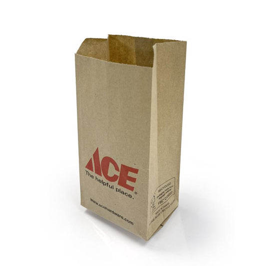 Recycled Paper Brown Shopping Bag 2000 pk 7.5 in. H X 3.25 in. W X 2 in. L