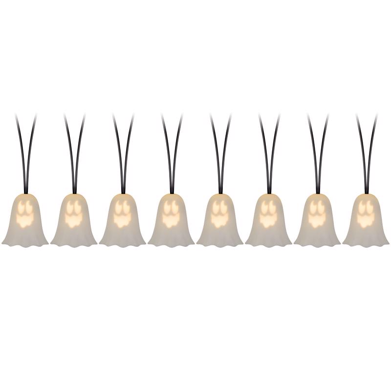 Gemmy 3 in. LED Prelit Musical Ghosts String Lights
