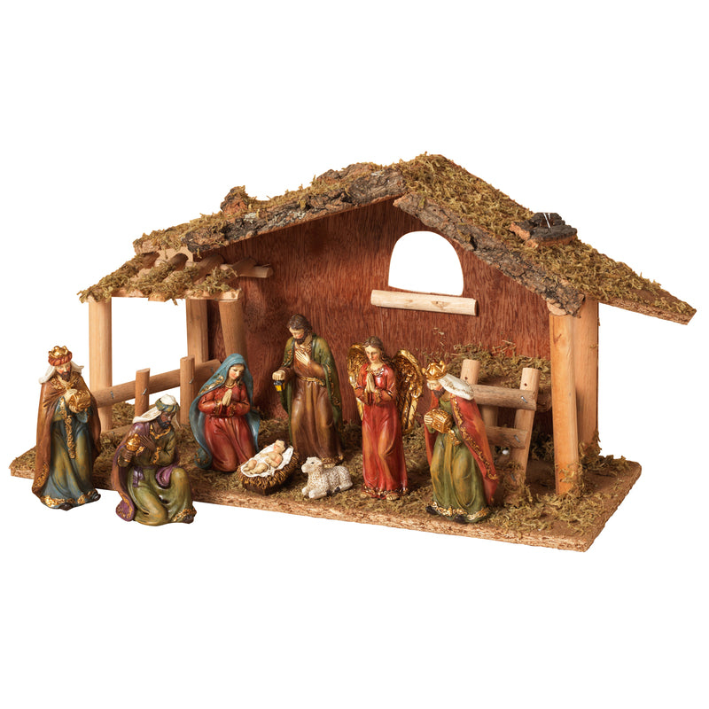 Gerson Multicolored Christmas Village 8 in.