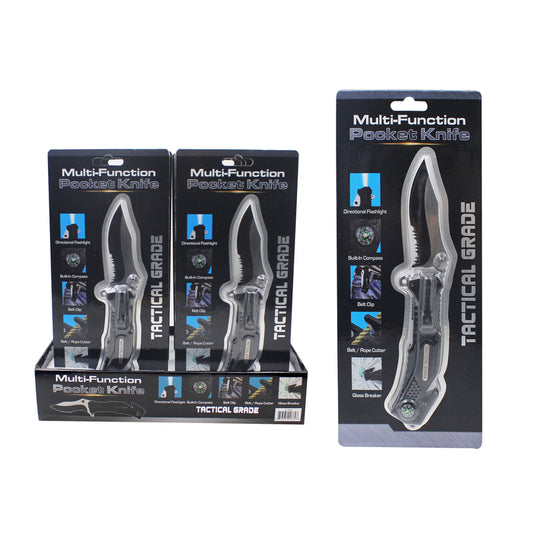 Diamond Visions Multi-Function Pocket Knife Black 1 pc