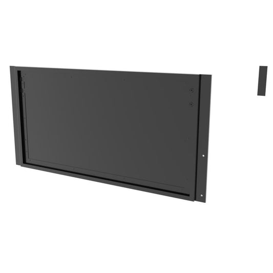 Black Metal End Cap Sign Holder 18 in. H X 1 in. W X 36 in. L