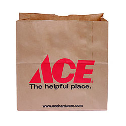 Recycled Paper Brown Shopping Bag 400 pk 11.1 in. H X 6 in. W X 6.11 in. L